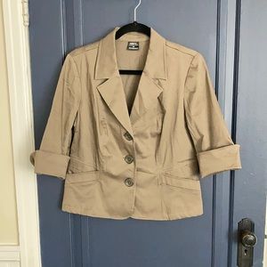 Tribal Cuff Sleeve Blazer Jacket 10P